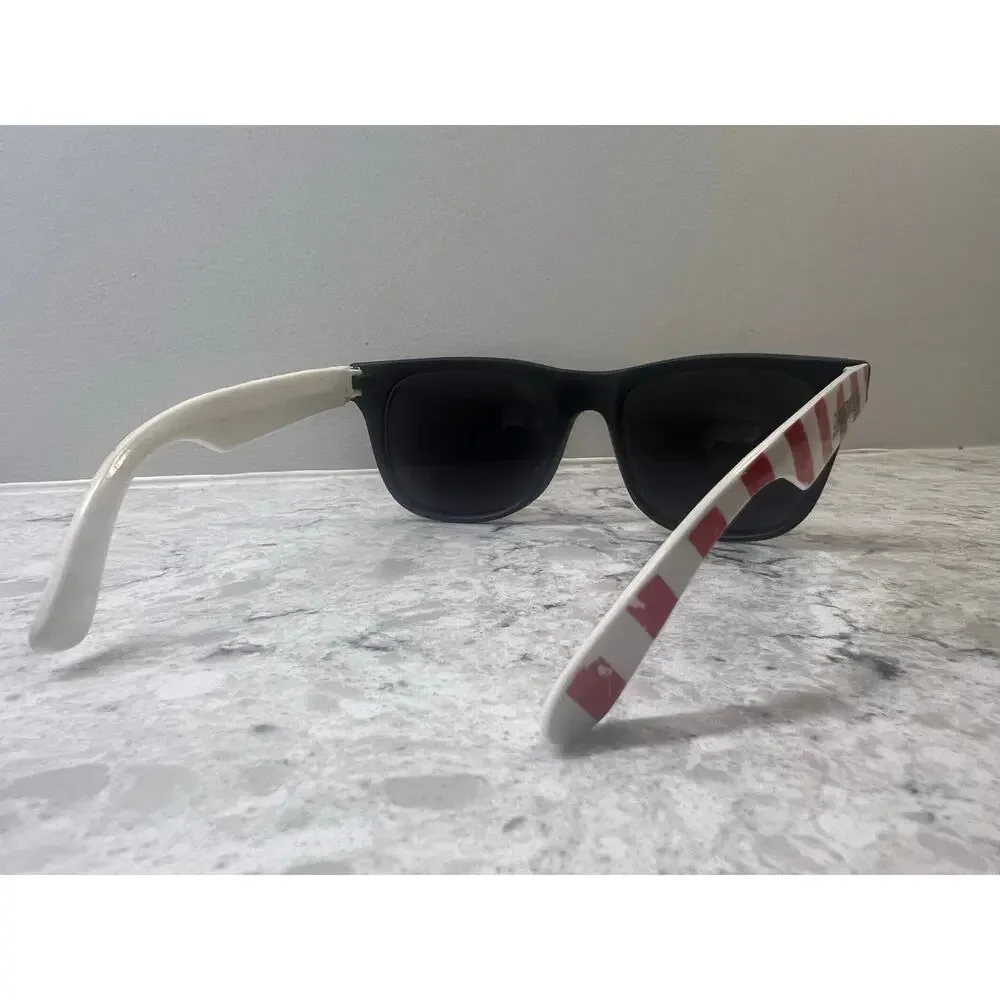 Vintage TGIF Friday's Sunglasses Red White Black Frames